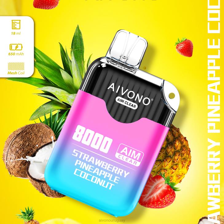 Aivono Uruguay - Aivono AIM CLEAR 8000 fresa piña coco 6066207