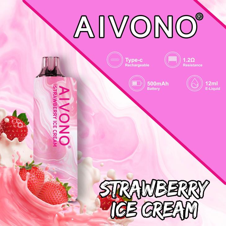 Aivono Uruguay - Aivono AIM GUN 7000 helado de fresa 6066105