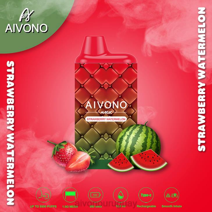 Aivono Uruguay - Aivono AIM MAGIC cigarrillo de caja de 5800 bocas sandia fresa 606699