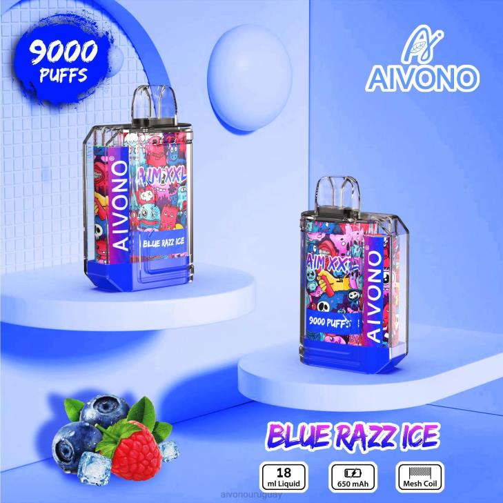 Aivono Uruguay - Aivono AIM XXL 9000 pegatina boca transparente hielo azul 606654