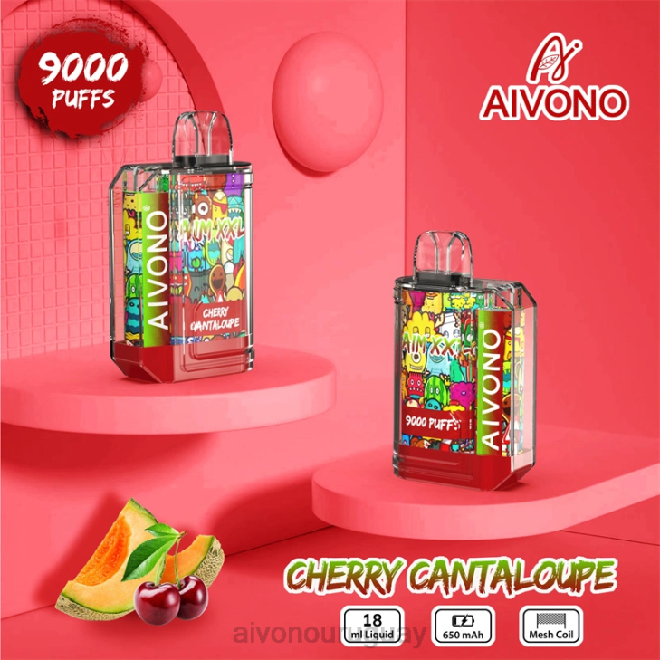 Aivono Uruguay - Aivono AIM XXL 9000 pegatina boca transparente melón cereza 606657