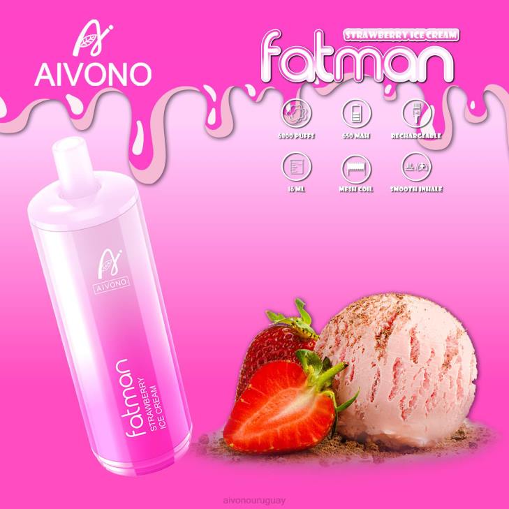 Aivono Uruguay - Aivono FATMAN 6800 helado de fresa 606621