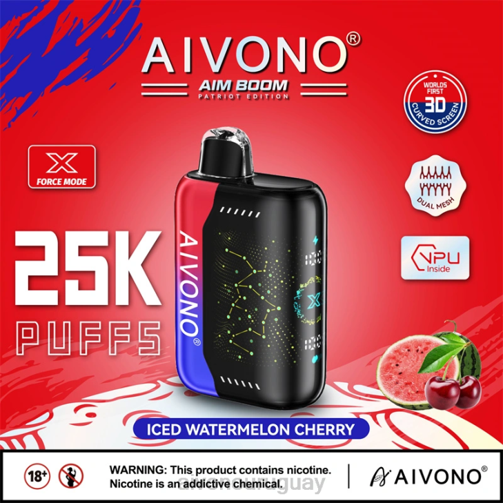 Aivono Vape - Aivono AIM BOOM 25000 cereza de sandía helada 6066347
