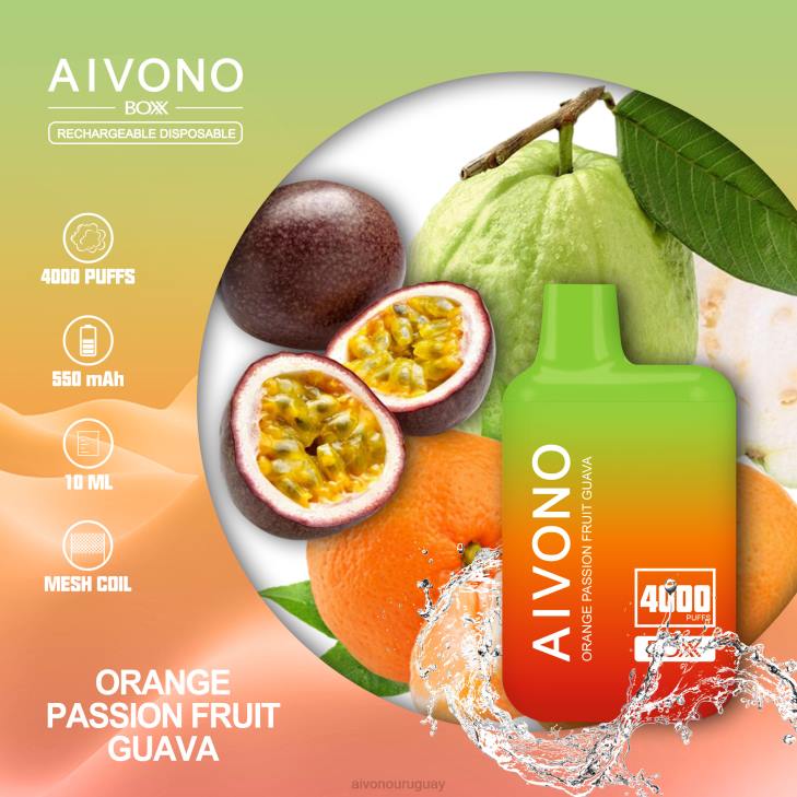 Aivono Vape - Aivono AIM BOXX 4000 guayaba naranja y maracuyá 6066212