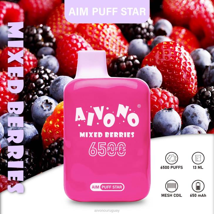 Aivono Vape - Aivono AIM PUFF STAR 6500 bayas mixtas 6066290