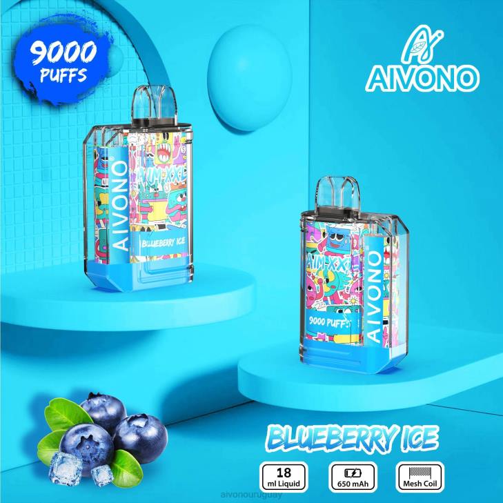Aivono Vape - Aivono AIM XXL 9000 pegatina boca transparente hielo de arándanos 606650