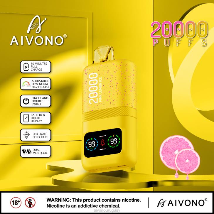 Aivono Vape - Aivono AIM magic 20000 hielo de limon rosa 606683