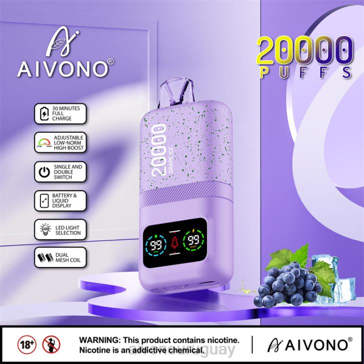 Aivono Vape - Aivono AIM magic 20000 hielo de uva 606686