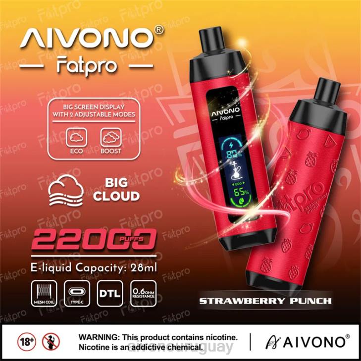 Aivono Vape - Aivono Fatpro 22000 ponche de fresa 60668