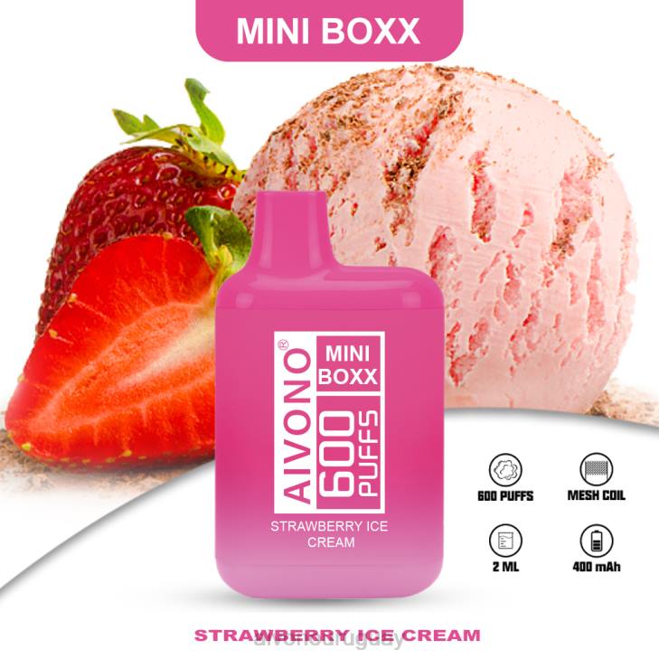Aivono Vape Uruguay - Aivono AIM MINI BOXX 600 helado de fresa 6066232