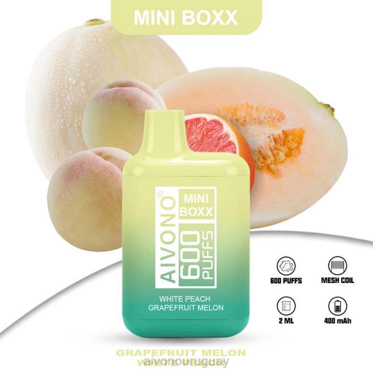 Aivono Vape Uruguay - Aivono AIM MINI BOXX 600 melón melocotón blanco pomelo 6066241