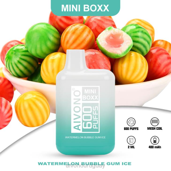 Aivono Vape Uruguay - Aivono AIM MINI BOXX 600 sandía chicle hielo 6066235
