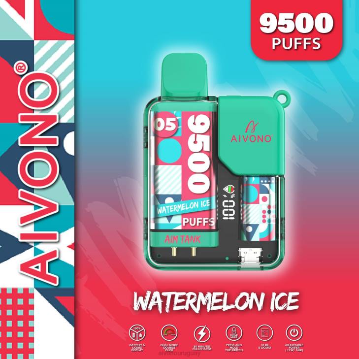 Aivono Vape Uruguay - Aivono AIM TANK 9500 hielo de sandia 606637
