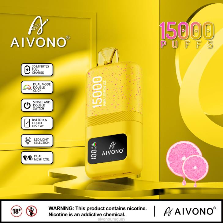 Aivono Vape Uruguay - Aivono AIM magic 15000 hielo de limon rosa 606661