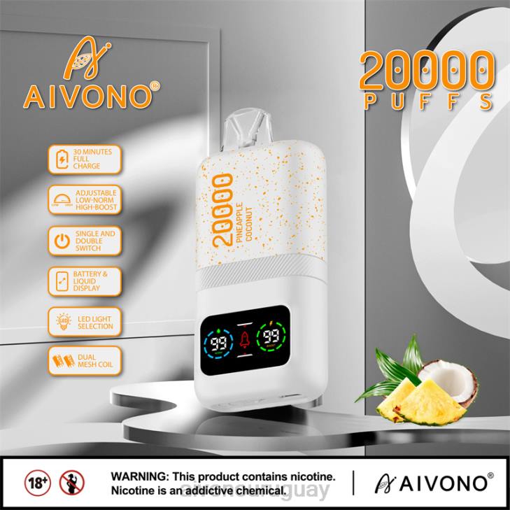 Aivono Vape Uruguay - Aivono AIM magic 20000 hielo de piña y coco 606676