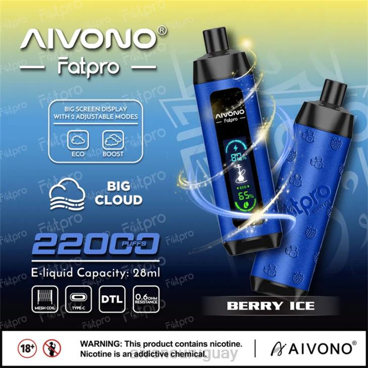 Aivono Vape Uruguay - Aivono Fatpro 22000 hielo de baya 606610