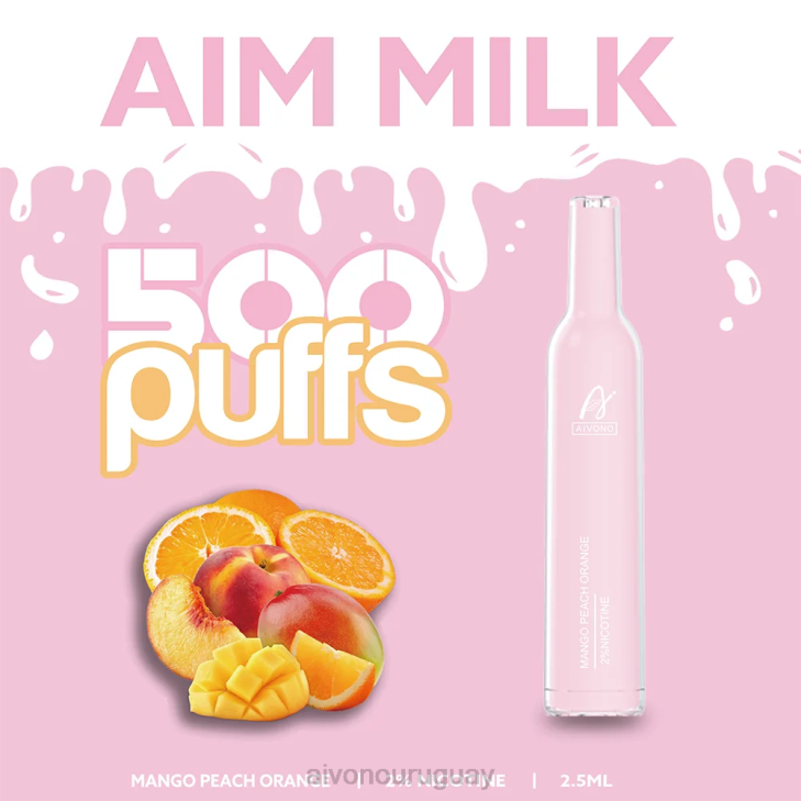 Aivono Vape - Aivono AIM MILK 500 mango melocotón naranja 6066269