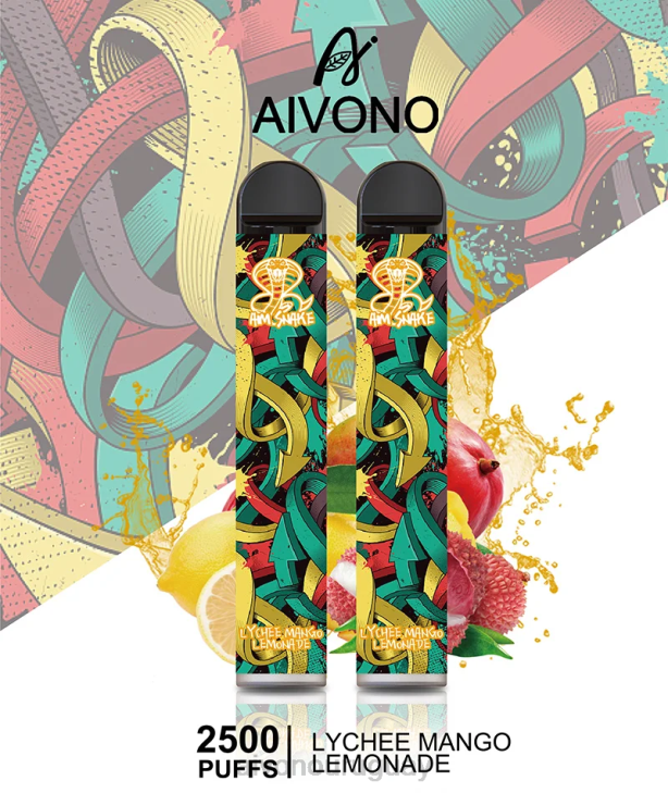 Aivono Vape - Aivono AIM SNAKE 2500 limonada de lichi y mango 6066308